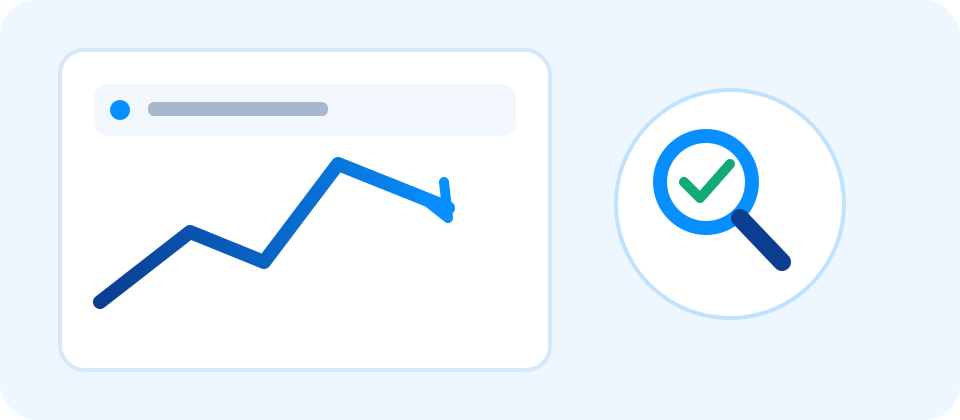 Search visibility and performance analytics illustration