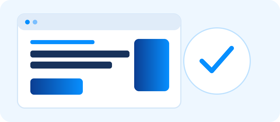 Business website design illustration